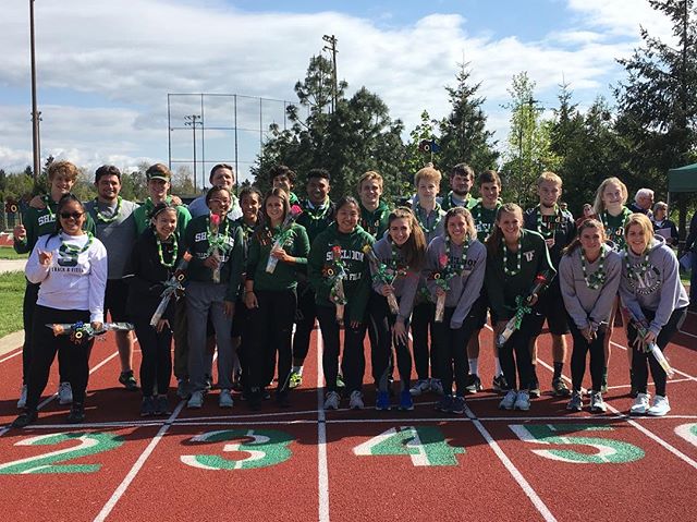 We celebrated our 2018 T & F seniors today at our last home meet of the season! We wish you the best! Go Irish! ☘️